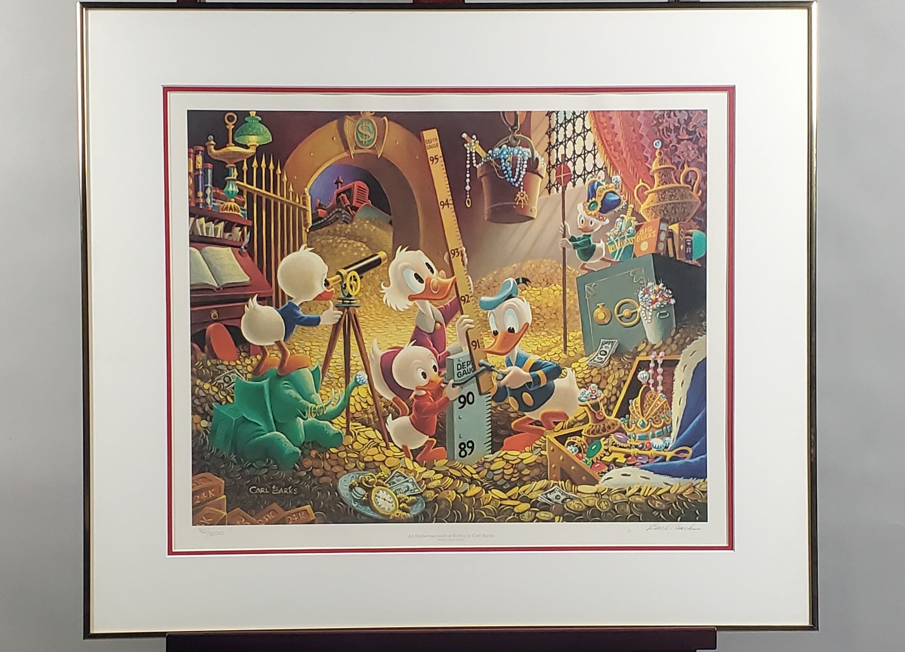 Donald Duck and Uncle Scrooge An Embarrassment Of Riches Carl Barks Signed Sharper Image Edition